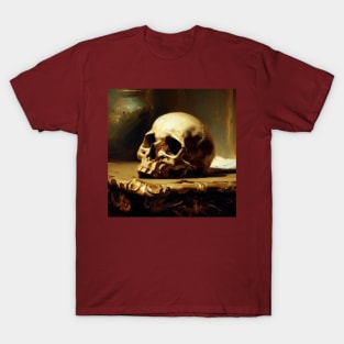 Skull on table T-Shirt